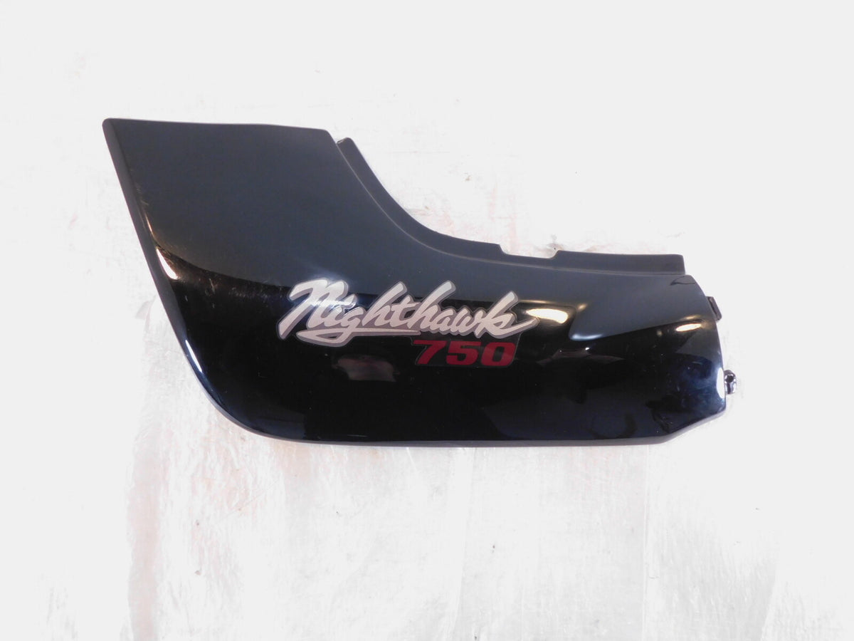 1991-1993 Honda Nighthawk 750 CB750 Black Left Side Cover Fairing Cowl Cowling - C3 Cycle