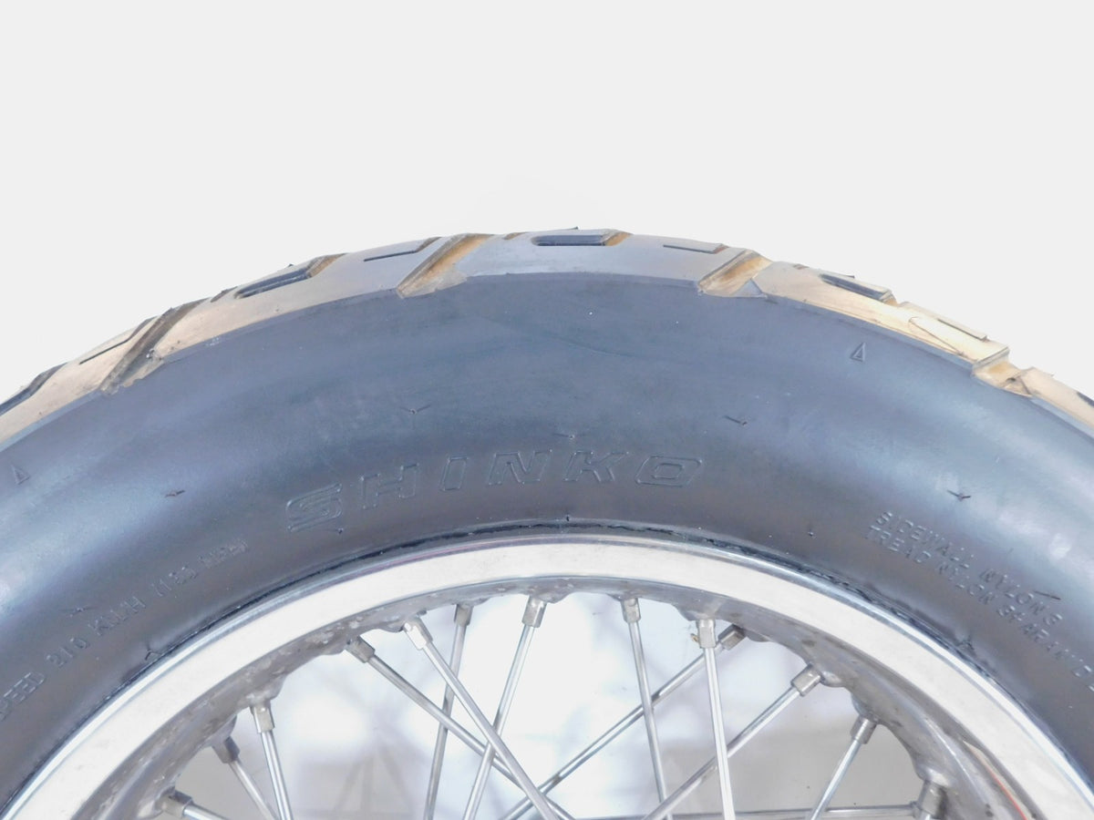 Victory V92 Deluxe Classic Touring Cruiser Aluminum Laced Rear Wheel Rim & Tire - C3 Cycle