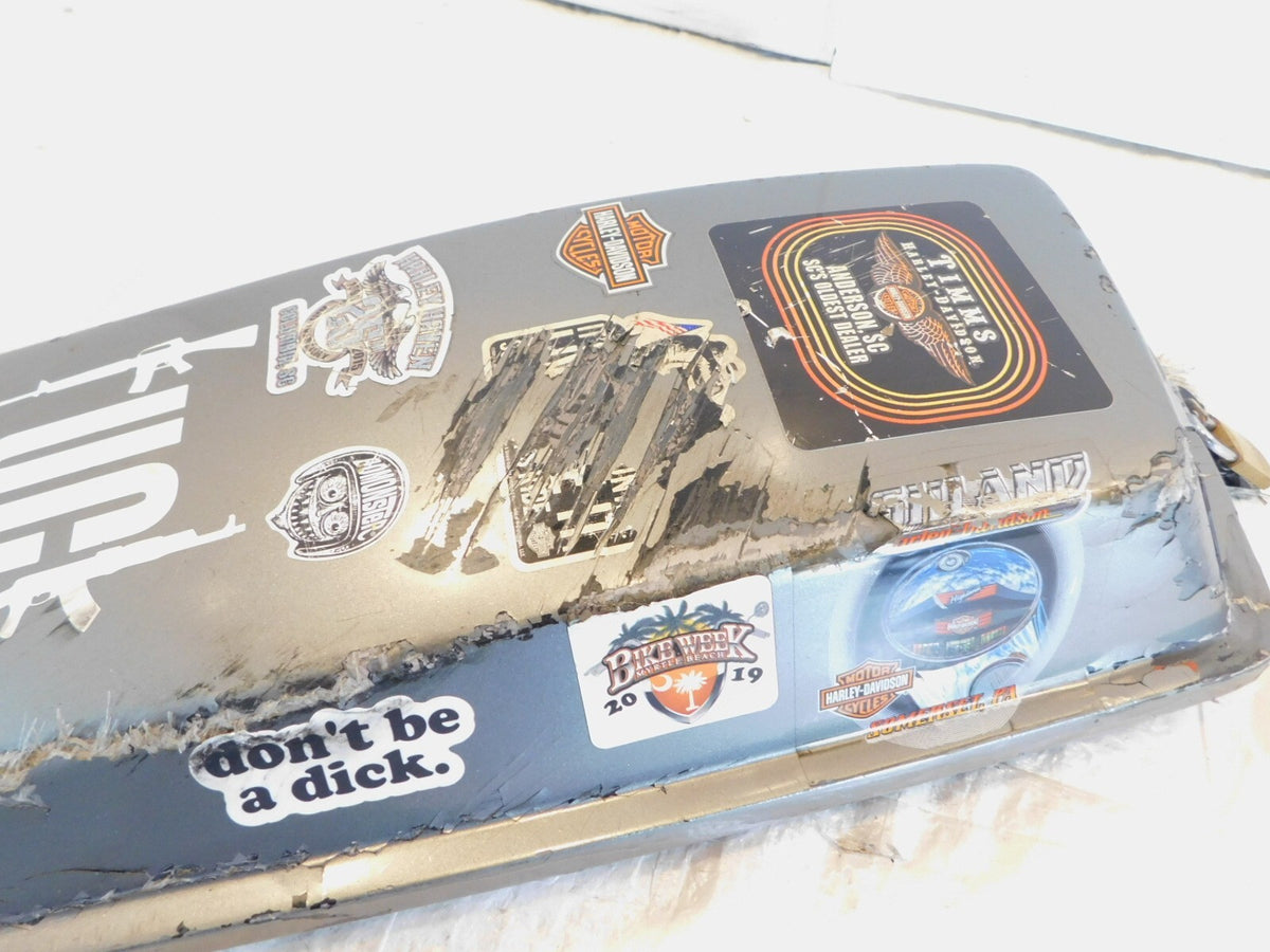 Harley Davidson EVO Electra Glide Gray Right Saddlebag Luggage Lid - FOR PARTS - C3 Cycle