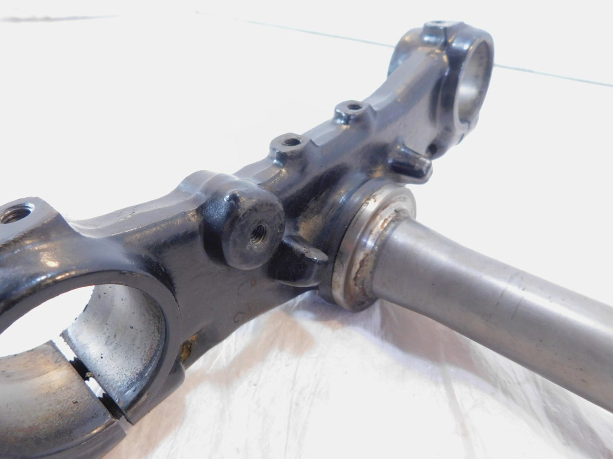 83 Yamaha XJ750 Maxim 750 Black Front Fork Upper/Lower Triple Tree Steering Stem - C3 Cycle