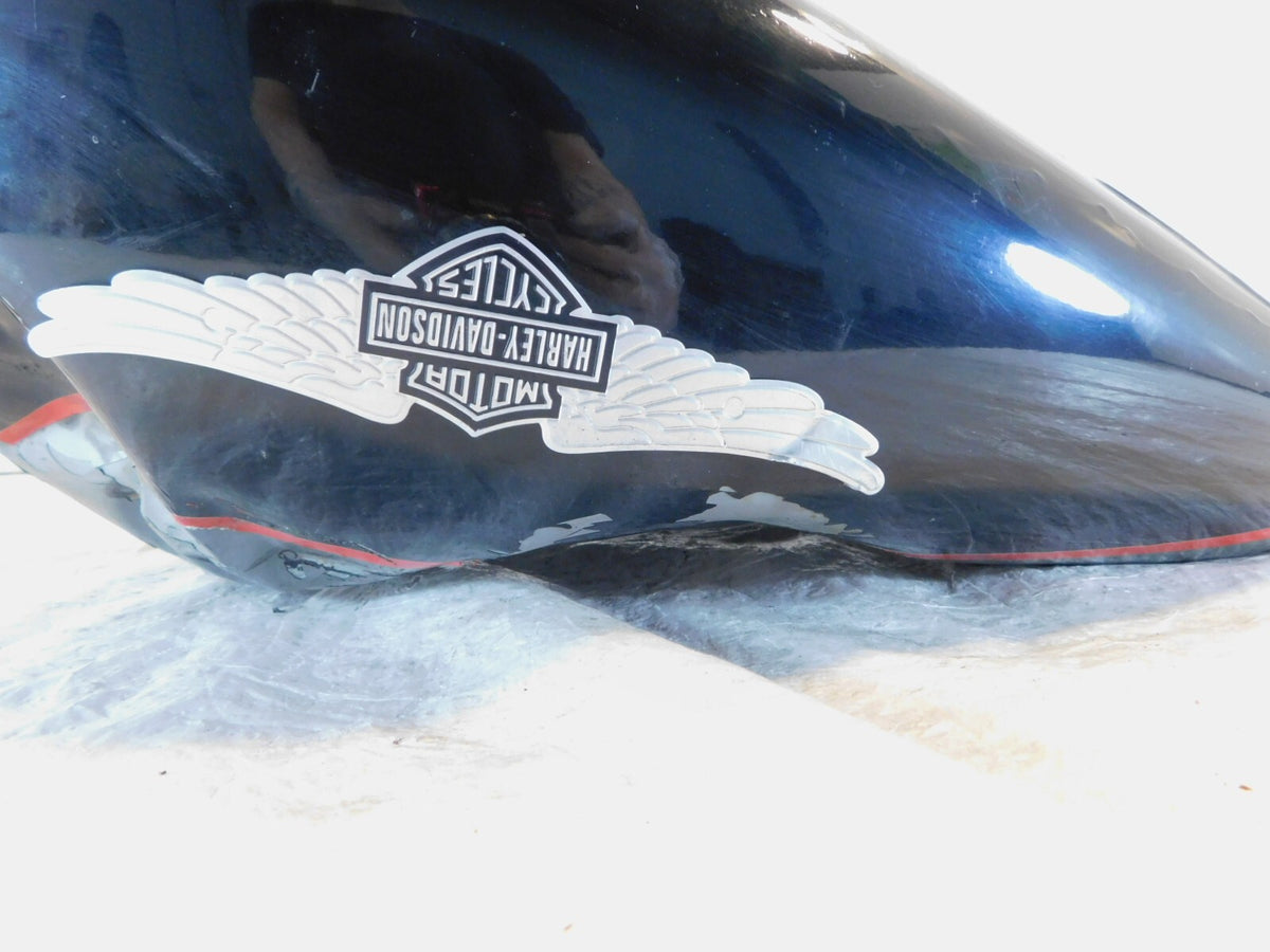 1989-1991 Harley Davidson Touring Tour Electra Glide Black Fuel Gas Tank - HOLE - C3 Cycle