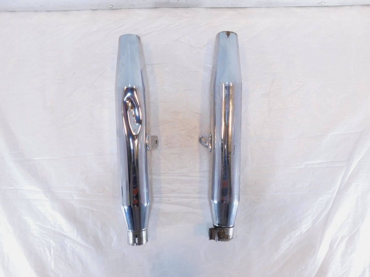 Harley Davidson Sportster 883 & 1200 Chrome Exhaust Header Pipe Mufflers - C3 Cycle