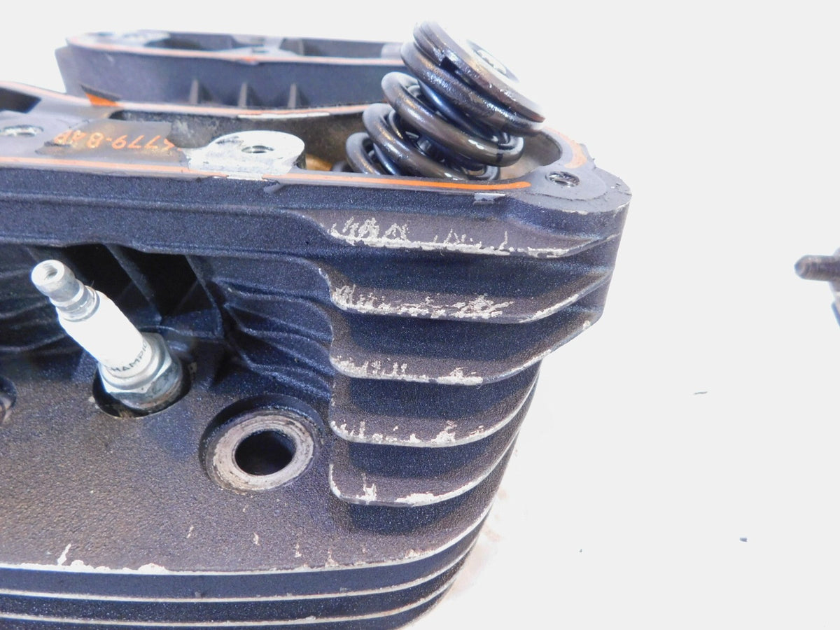 Harley Davidson Sportster 883 XLH883 Black Engine Cylinder Heads Springs Valves - C3 Cycle