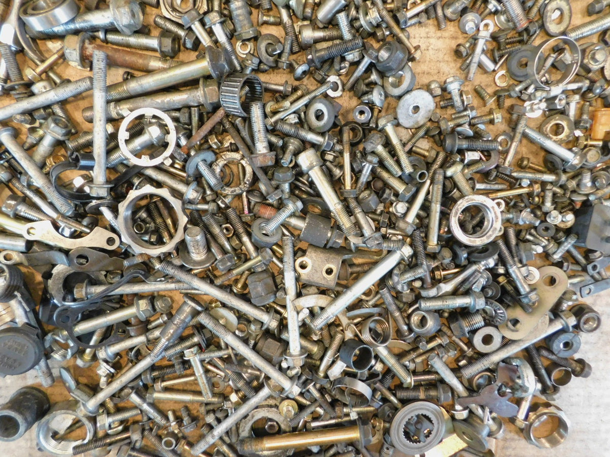 2001 01 Honda GL1800 Goldwing 1800 Nuts Bolts & Brackets Hardware Parts Box Lot - C3 Cycle