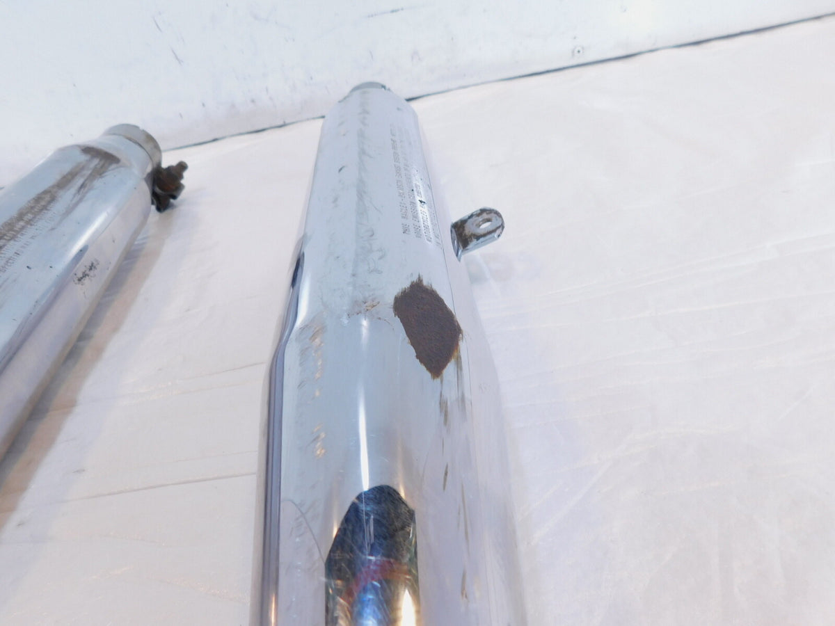 Harley Davidson Sportster 883 & 1200 Chrome Exhaust Header Pipe Mufflers - C3 Cycle