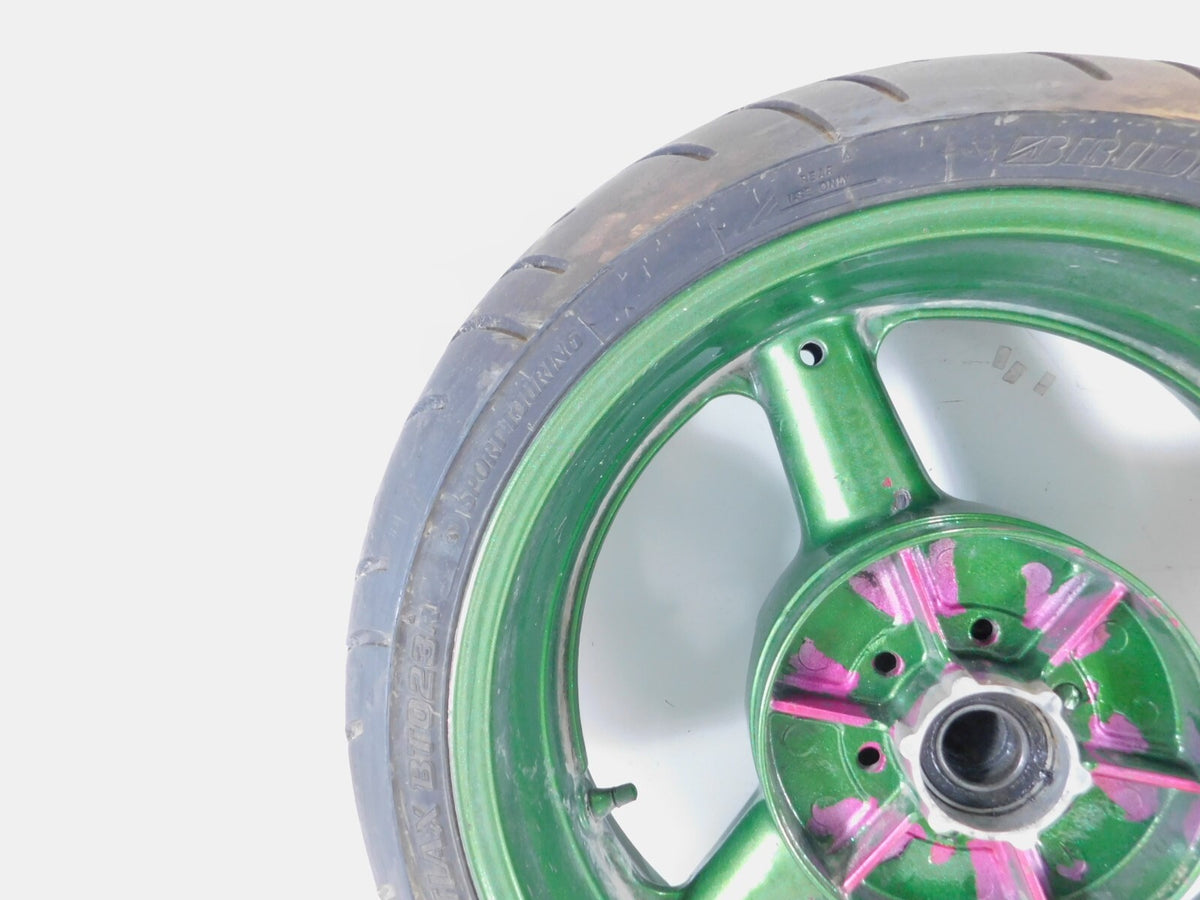1999-2007 Suzuki GSX1300R Hayabusa Busa Green Rear Wheel Rim w/ Tire - C3 Cycle