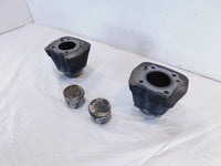 Pair Harley Davidson Sportster 883 Black Engine Cylinder Barrel Jugs w/ Pistons - C3 Cycle
