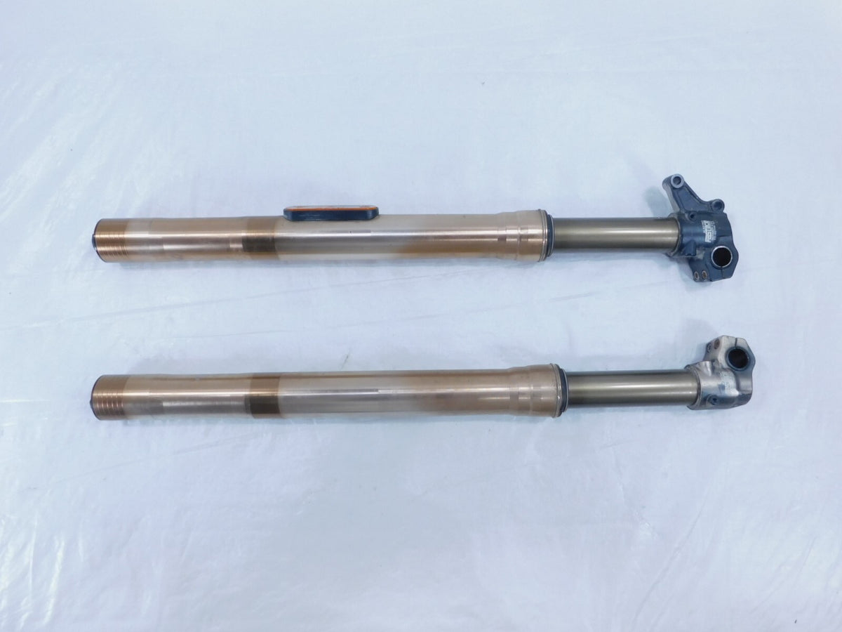 2012 12 Zero Motorcycle XU White Left/Right Front Wheel Fork Shock Leg Tubes - C3 Cycle