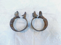 94- Kawasaki VN750 Vulcan 750 Exhaust Muffler Header Pipe Manifold Flange Clamps - C3 Cycle