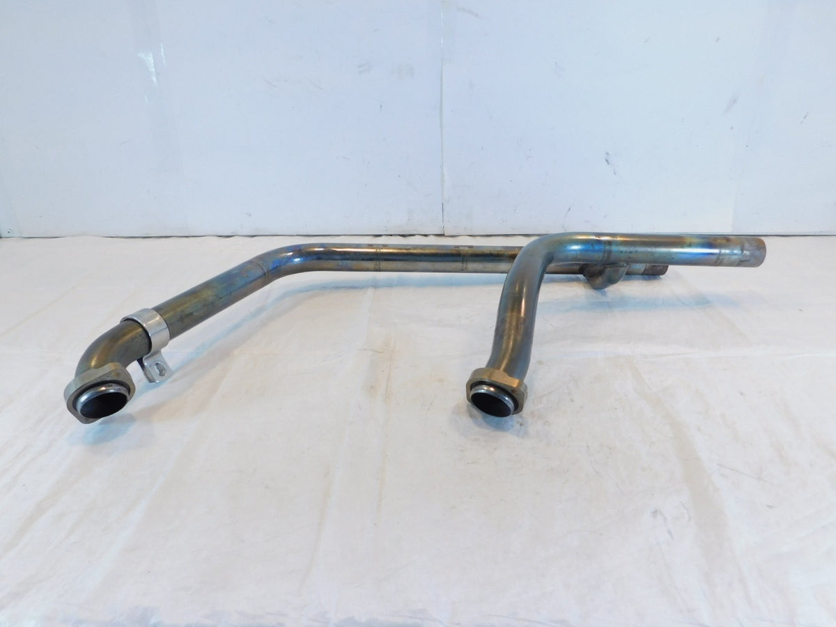 2005-2006 Harley Davidson Softail Deluxe Front Exhaust Header Pipes Assembly - C3 Cycle