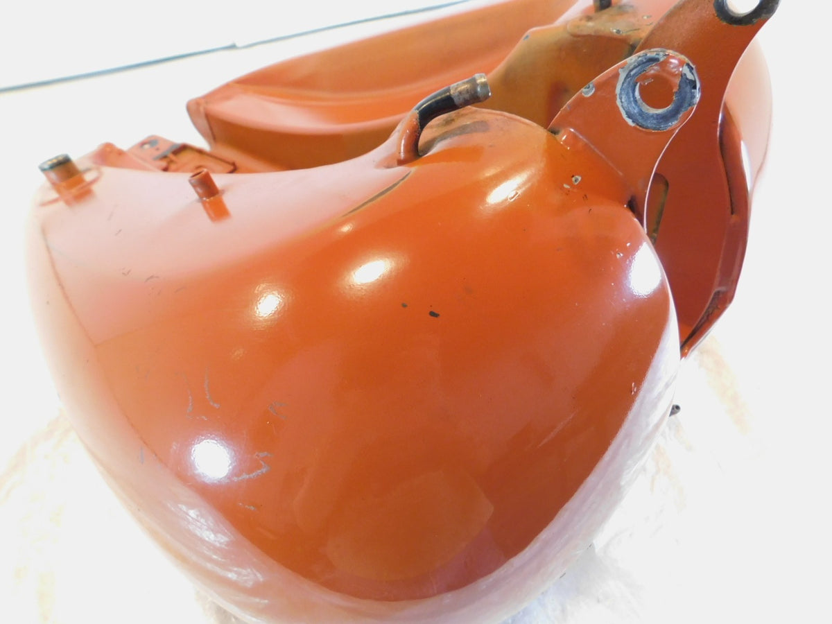 Harley Softail Heritage Classic Fatboy Orange Fuel Gas Petrol Tank Reservoir - C3 Cycle