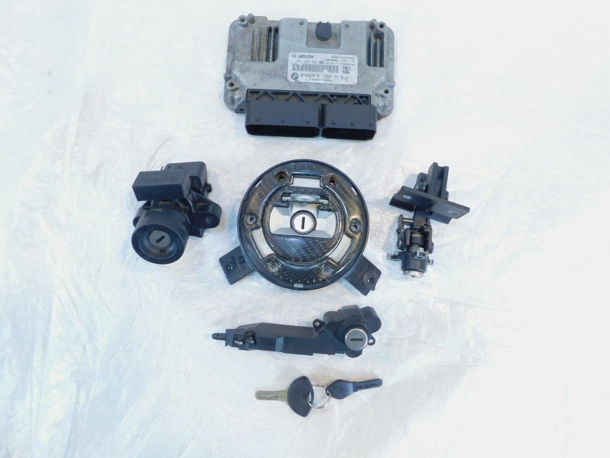2008-2011 BMW K1300GT ECM Ignition Switch Fuel Gas Tank Cap Seat Lock Key Set - C3 Cycle