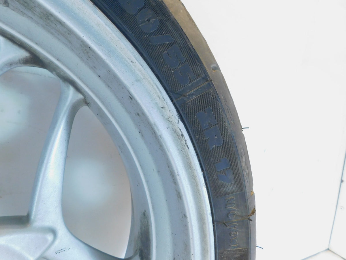 2005-2013 BMW R1200RT R1200ST R1200 RT ST R900RT Silver Back Rear Wheel w/ Tire - C3 Cycle