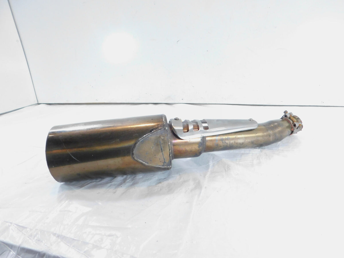 2002 MZ Skorpion Tour MZ660 660 Rear Right Engine Exhaust Muffler Pipe -Dented
