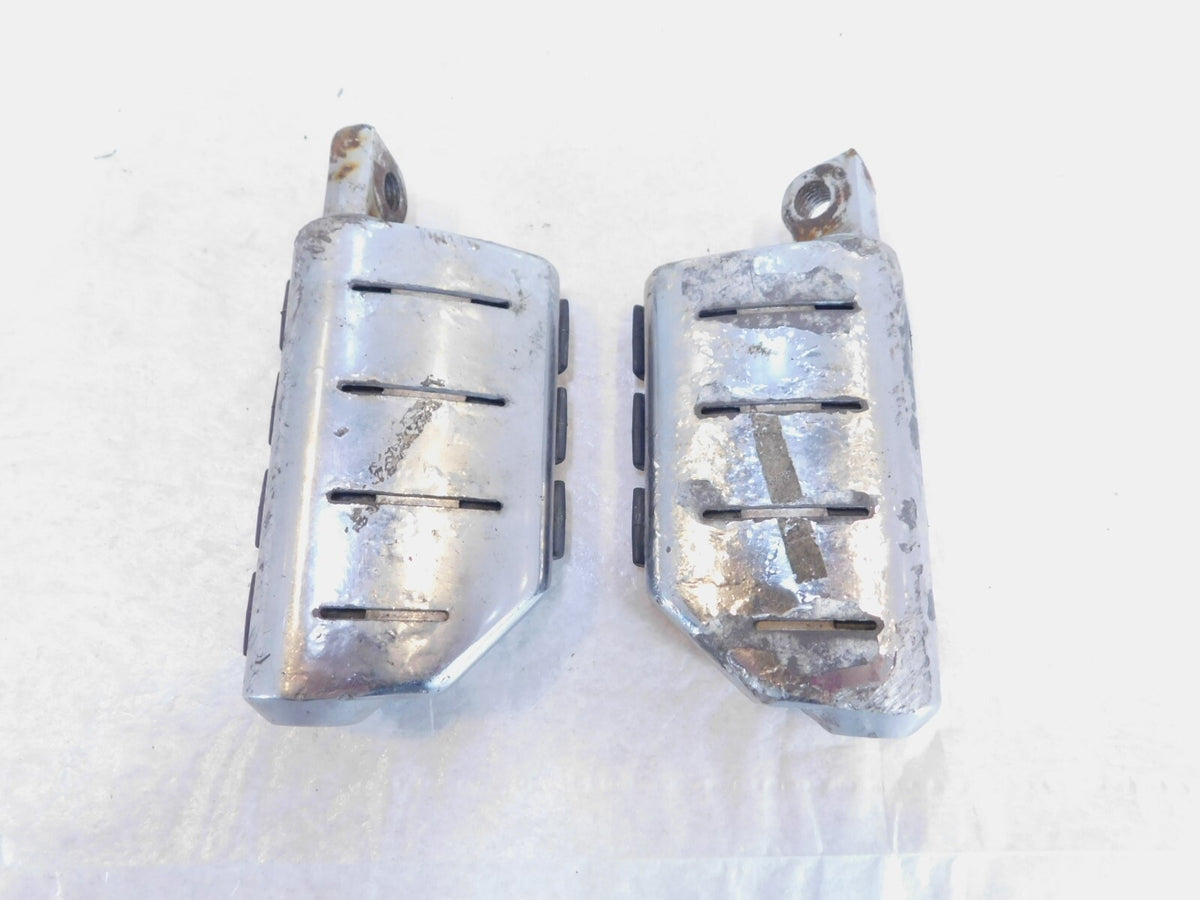 Pair Harley Touring FXR Dyna Sportster & Softail Black ISO Peg Footpeg Footrests - C3 Cycle