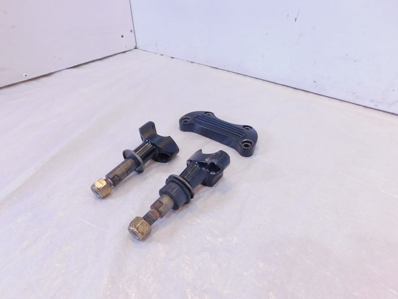 Harley Davidson Sportster 883 & 1200 & Dyna Chrome Handlebar Bar Riser Clamps