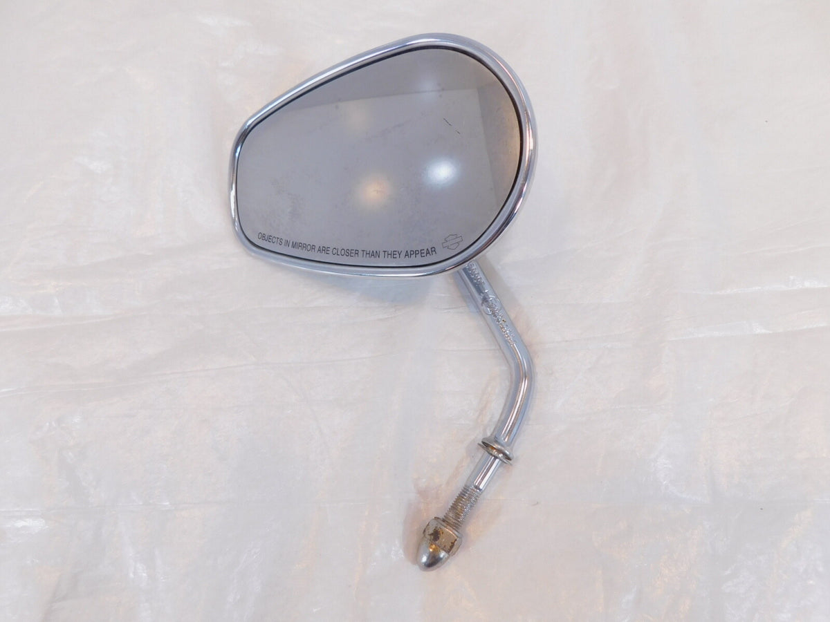 Harley Electra Glide & Softail & Dyna & Sportster Left Chrome Rear View Mirror - C3 Cycle