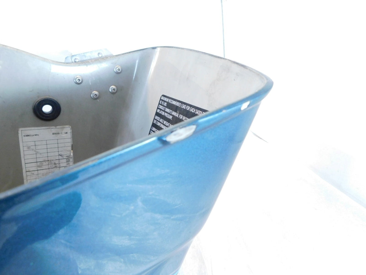 Harley Davidson Road King Street Electra Glide Blue/Black Right Saddlebag Bottom - C3 Cycle
