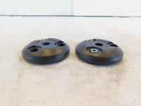 Triumph Adventurer Thunderbird Sport Pair Black Frame Plug Cover Finishers - C3 Cycle