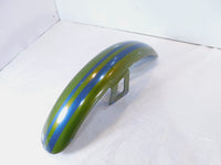 Bent Harley Davidson Sportster XL XLH 883 & 1200 Green Front Wheel Cover Fender - C3 Cycle