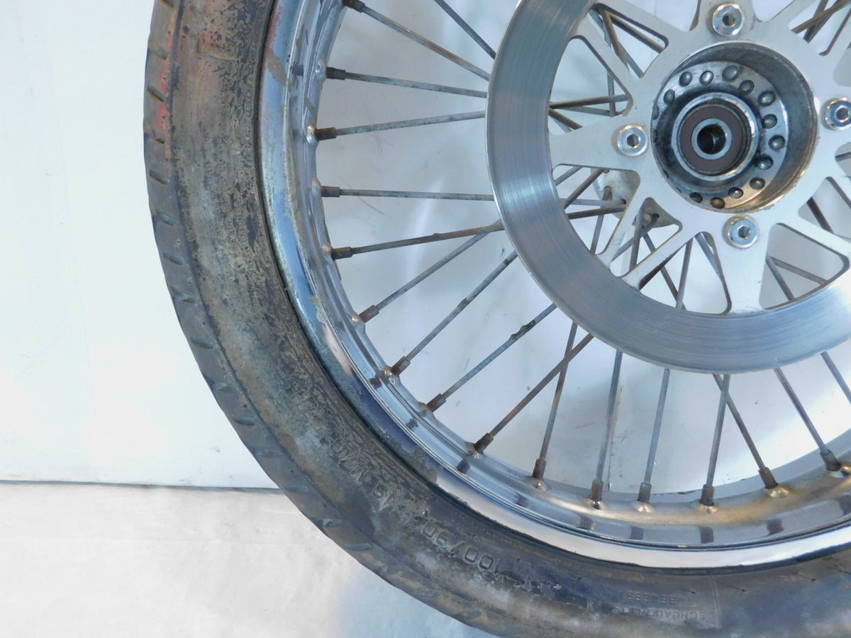 1986-2016 Suzuki Savage 650 LS650 Boulevard S40 Spoked Front Wheel Rim & Rotor - C3 Cycle