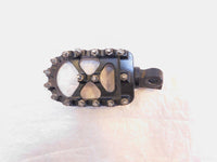 One Harley Davidson FXR Dyna Sportster & Softail Black Metal Footpegs Footrest - C3 Cycle