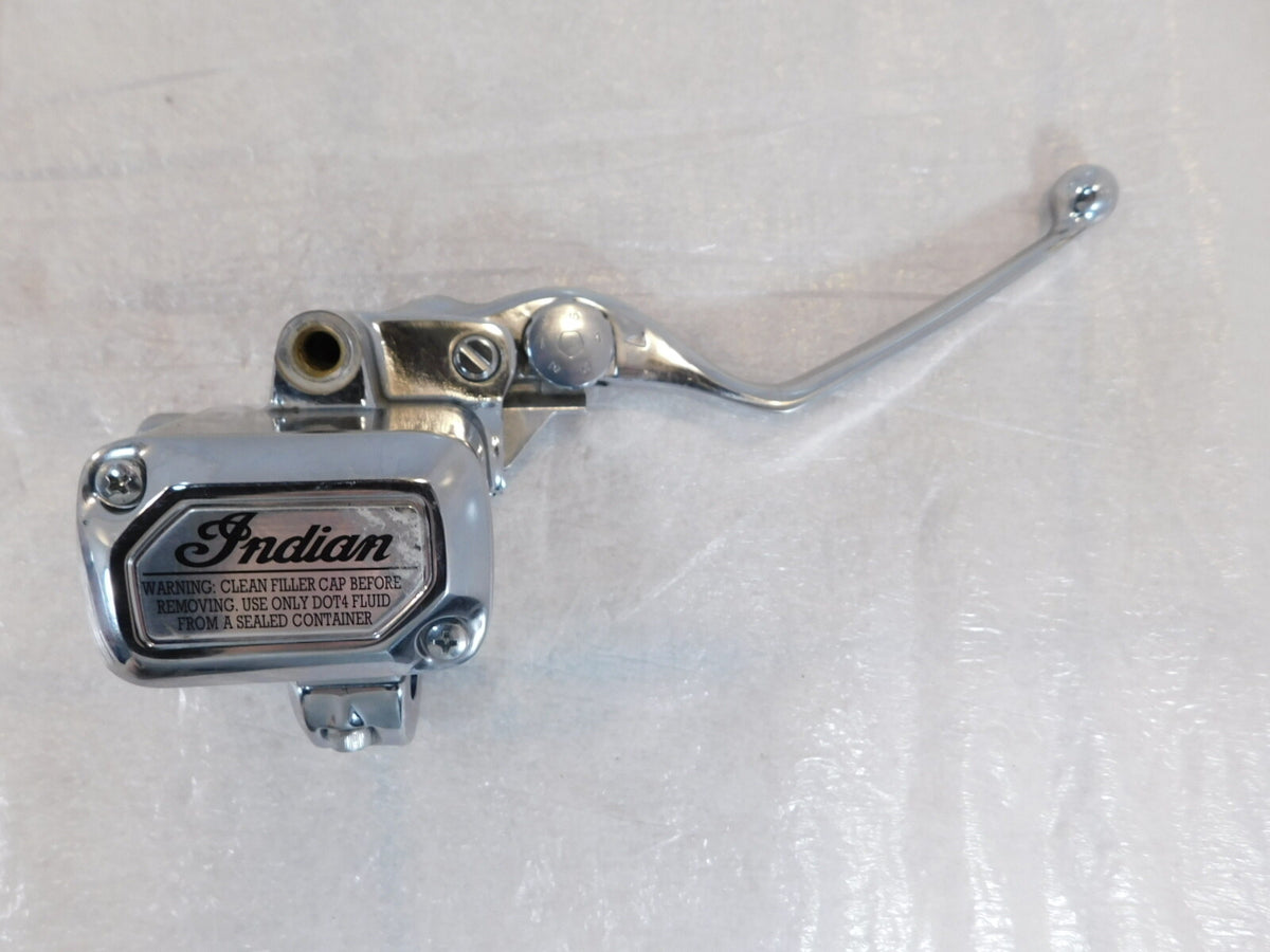 Indian Chief Chieftain Roadmaster & Springfield Chrome Front Master Cylinder - C3 Cycle