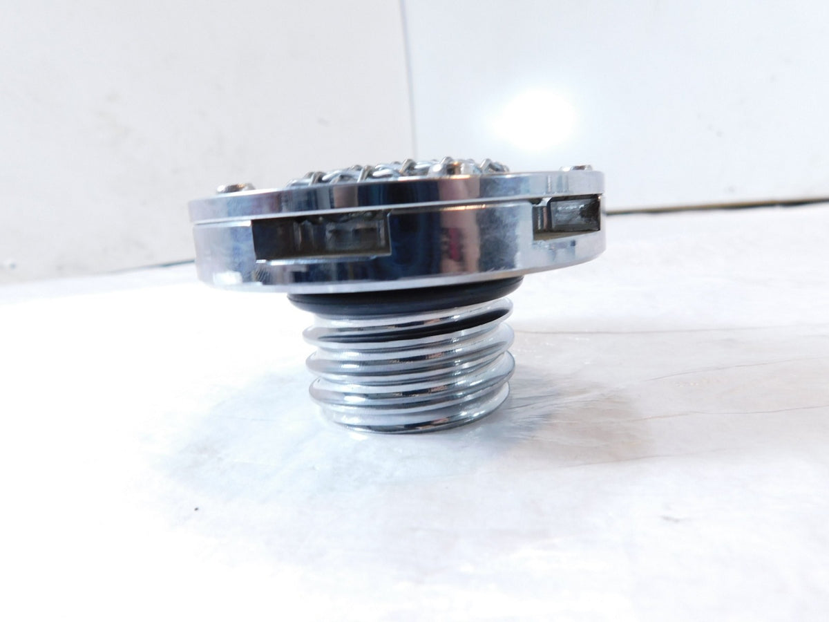 Harley Davidson Logo Sportster Dyna & Softail Chrome Fuel Tank Gas Cap Lid - C3 Cycle