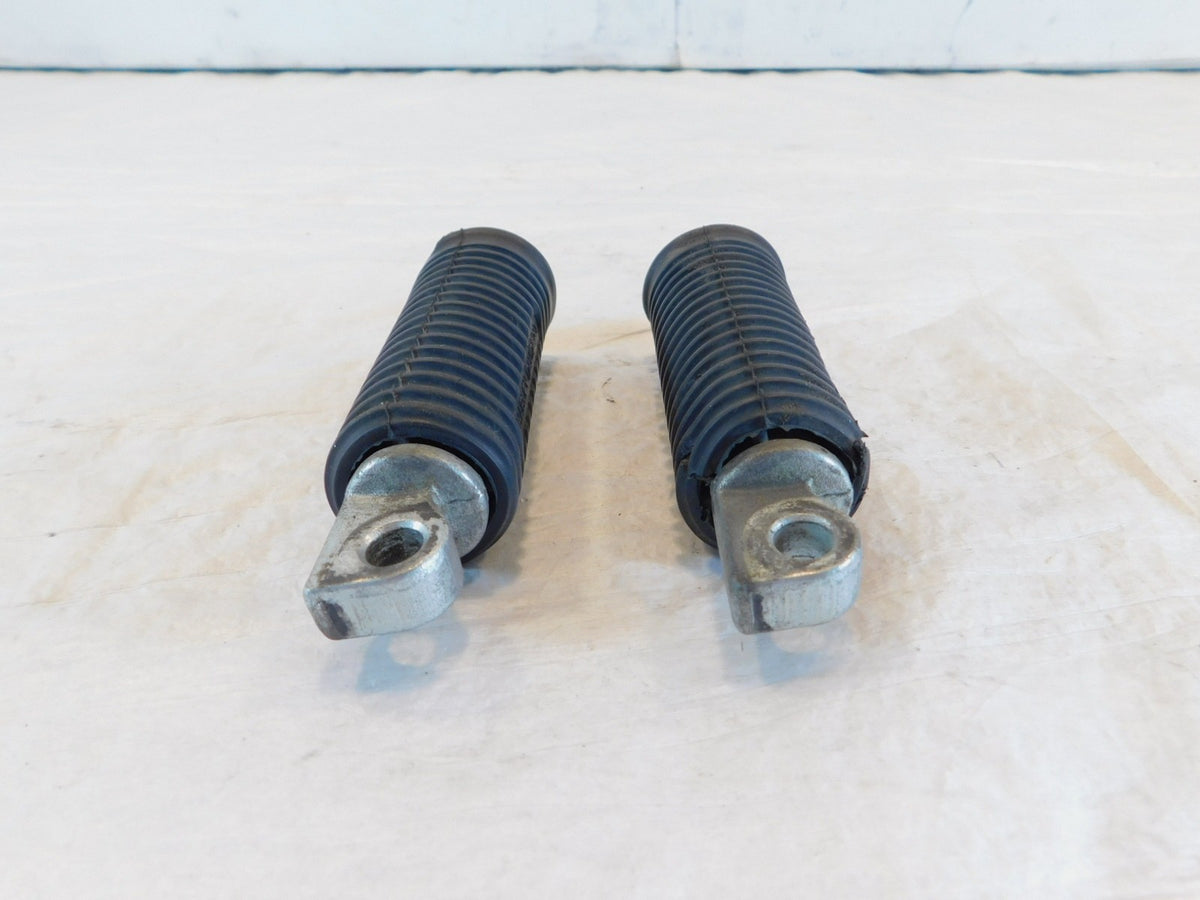 Harley Touring FXR Dyna Sportster & Softail Black Rubber Footpegs Footrests - C3 Cycle