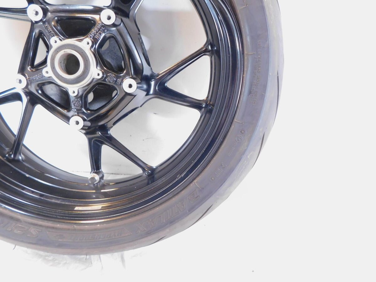 2020 2021 2022 2023 BMW F900R F900XR Black Rear Back Cast Wheel Rim - Bent - C3 Cycle
