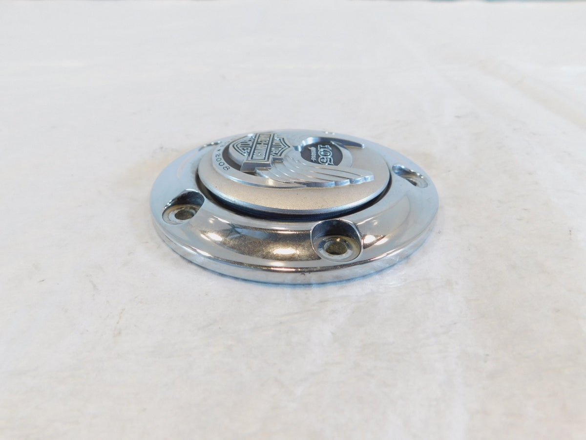 Harley Softail & Dyna 105th Anniversary Chrome Twin Cam Right Timer Timing Cover - C3 Cycle