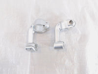 Royal Enfield Continental GT 650 Silver Front Left/Right Handlebar Riser Clamps - C3 Cycle