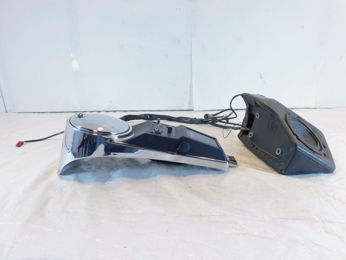 Harley Electra Glide FLHTC Chrome Fuel Tank Console w/ CB Control & Speaker - C3 Cycle