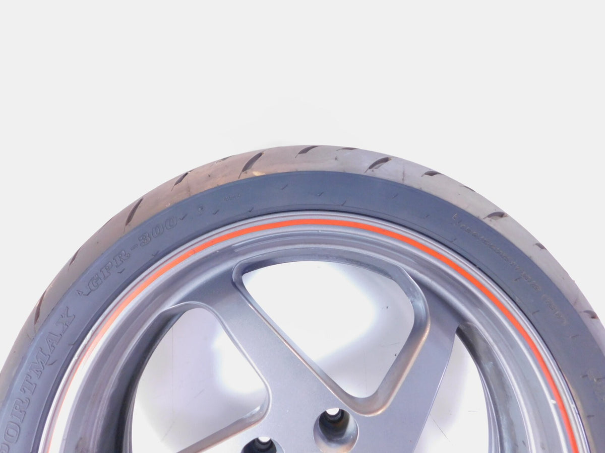 2004-2008 Honda Interceptor 800 VFR800 VFR800A ABS Silver Rear Wheel Rim & Tire - C3 Cycle
