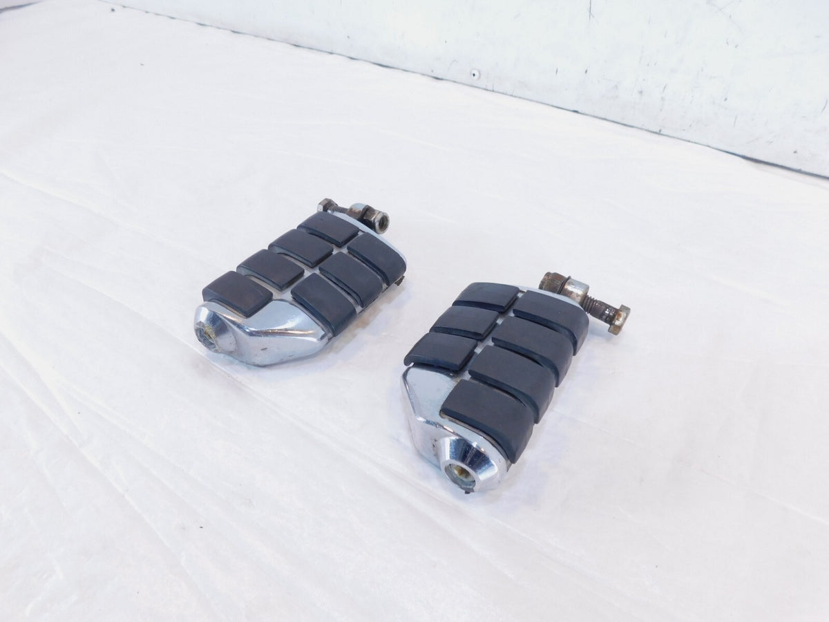 Harley Davidson FXR Dyna Sportster & Softail ISO Black Footpeg Footrest Pegs - C3 Cycle