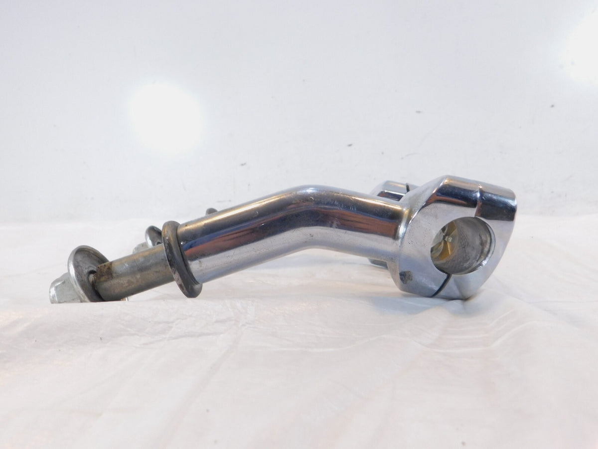 Harley Dyna Wide & Super Glide Custom Chrome Handlebar Mount Clamp Brackets - C3 Cycle