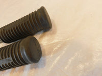 Harley Touring FXR Dyna Sportster Softail Large Black Rubber Footpegs Footrests - C3 Cycle