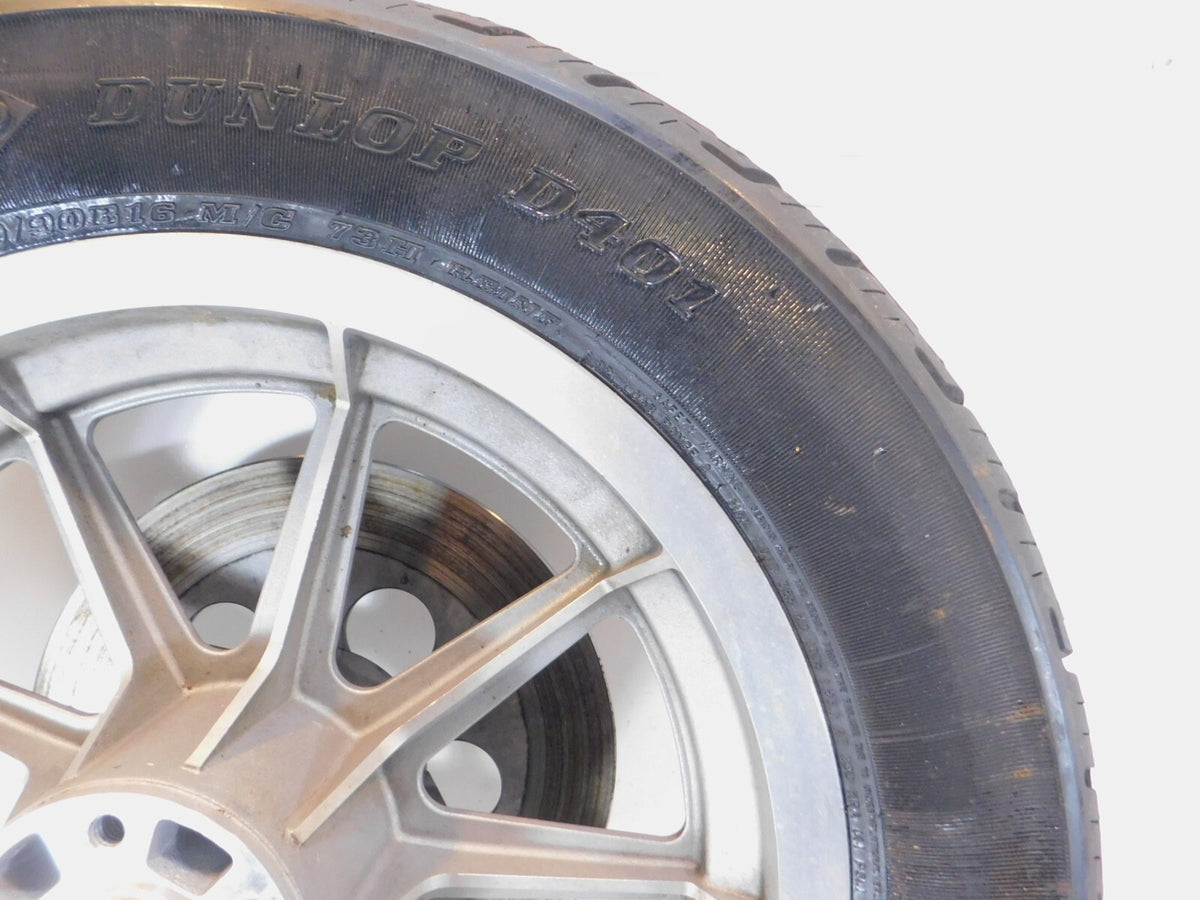 Harley Davidson Dyna Softail & Sportster 883 Cast Rear Wheel Rim & Tire - BENT - C3 Cycle
