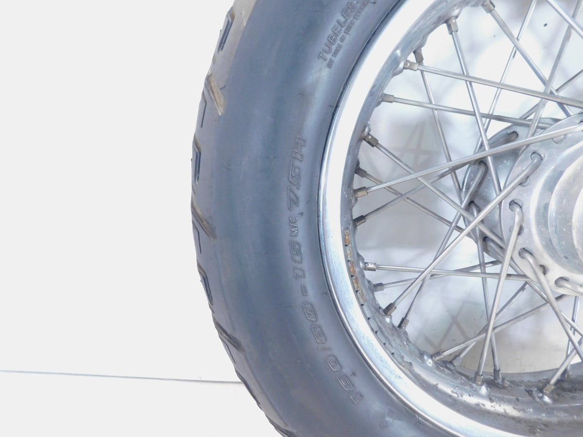 Victory V92 Deluxe Classic Touring Cruiser Aluminum Laced Rear Wheel Rim & Tire - C3 Cycle