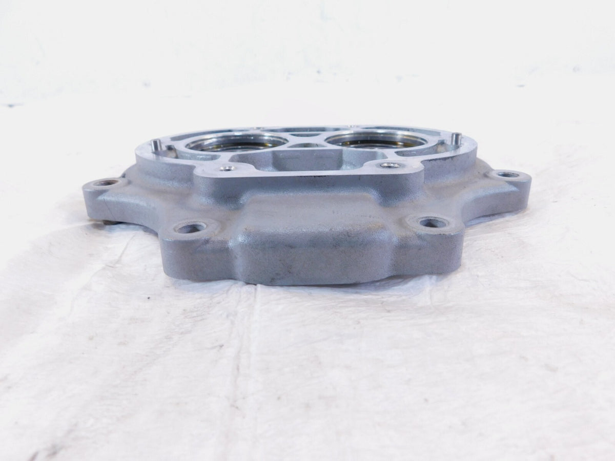 Harley Road King Dyna & Softail Silver Transmission Bearing Trap Door Plate - C3 Cycle
