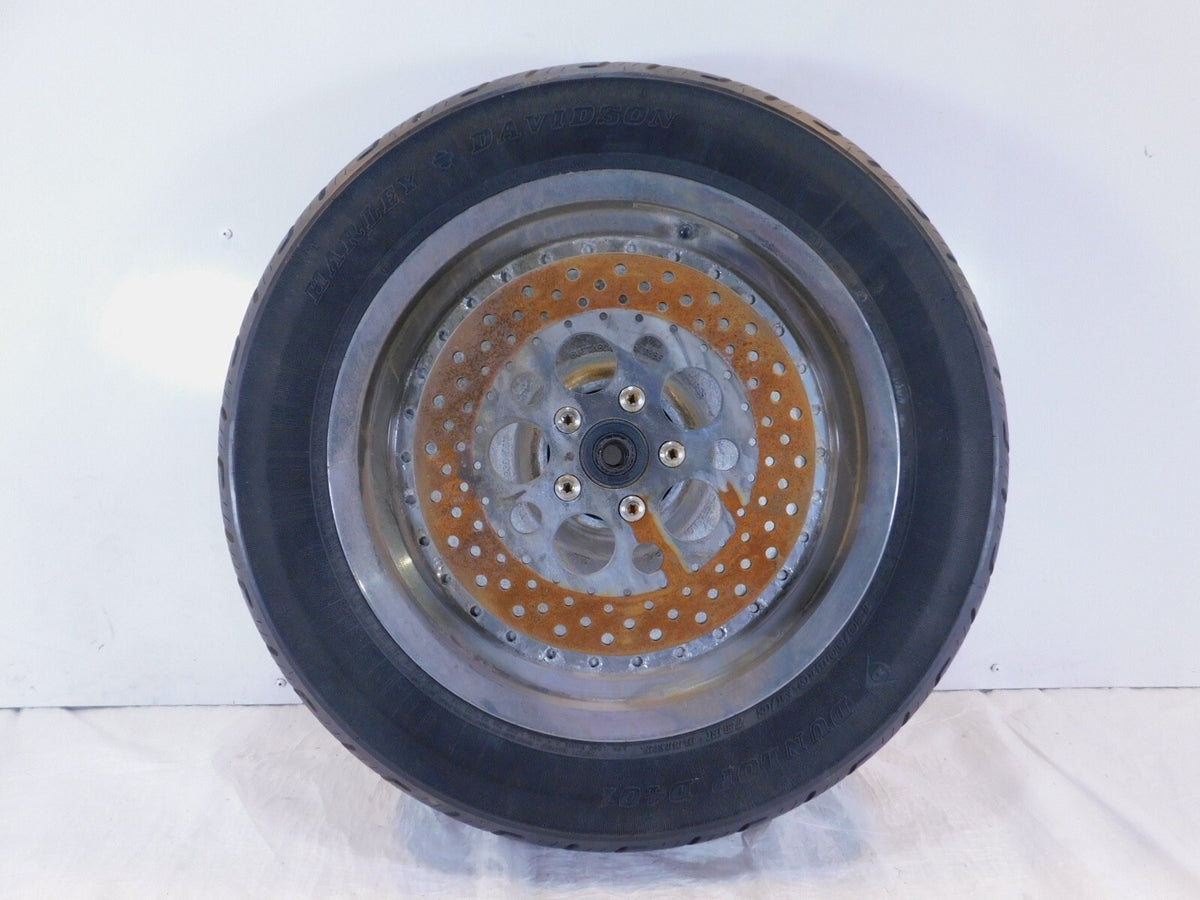 1987-1999 Harley Davidson Softail Fat Boy & Custom Cast Rear Wheel Rim & Tire - C3 Cycle