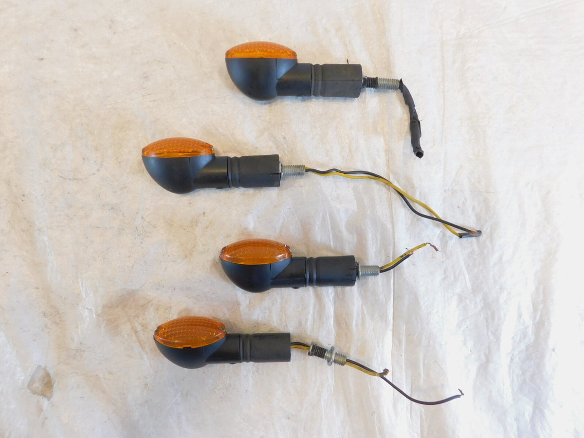 98-03 Triumph Thunderbird Sport 900 Left Right Black Indicator Turn Signal Lamps - C3 Cycle