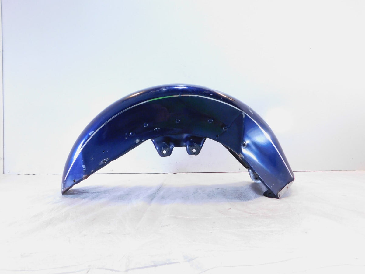 Harley Davidson EVO Touring Electra Glide Blue Front Wheel Cover Fender - Bent - C3 Cycle