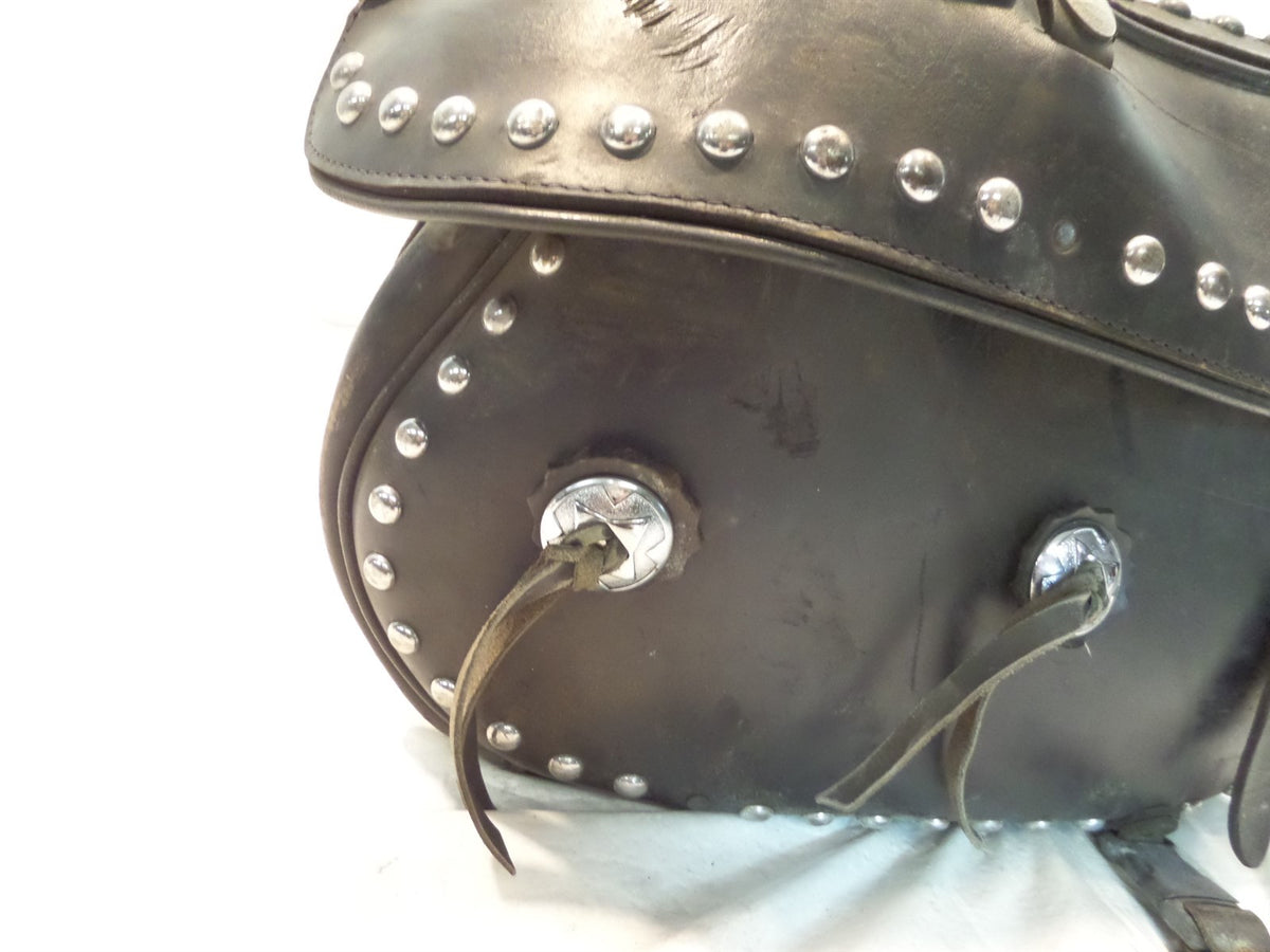01 2001 Indian Gilroy Scout Right Rear Black Luggage Bag Saddlebag Saddle bag - C3 Cycle