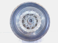 2000 2001 2002 & 2003 Indian Gilroy Scout Chrome Laced Rear Wheel Rim - Bent - C3 Cycle