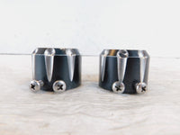 Pair Harley Davidson Touring Dyna Softail & Sportster Front Axle Nut Covers