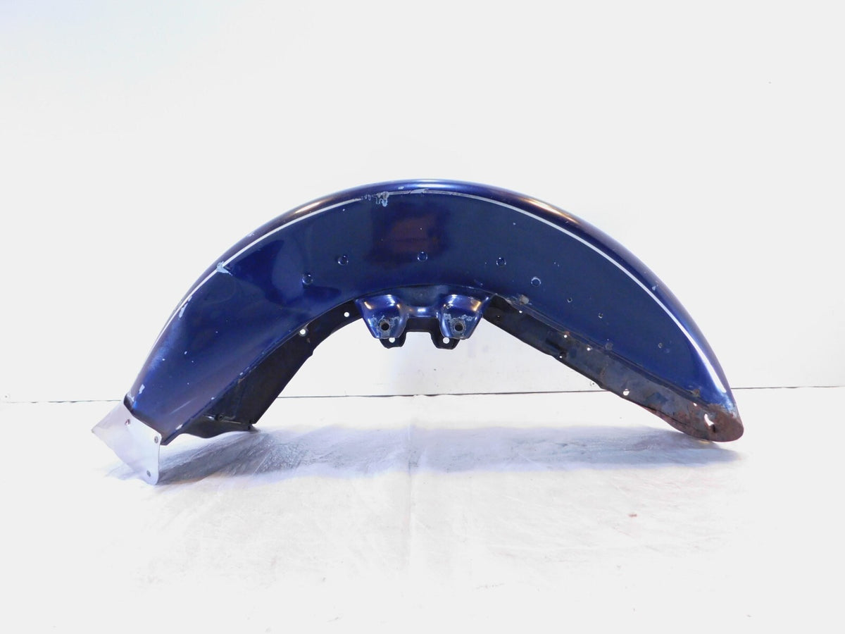 Harley Davidson EVO Touring Electra Glide Blue Front Wheel Cover Fender - Bent - C3 Cycle