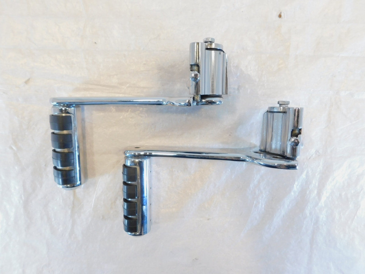 Harley Road King & Electra Glide Adjustable Rear Passenger Footpeg Footrests - C3 Cycle