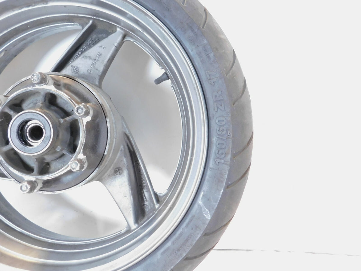 Kawasaki Ninja ZX-6 ZX600 ZX600-E & ZZR600 Gray Rear Wheel Rim w/ Tire - C3 Cycle