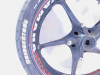 Yamaha Road Star Warrior 1700 XV1700 Black Front Wheel Rim & Tire -Slightly Bent - C3 Cycle